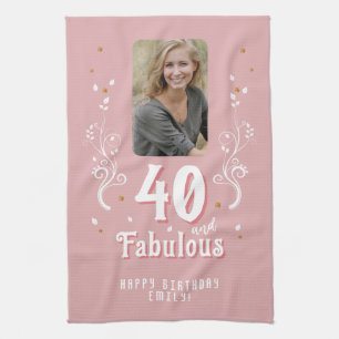 Linge De Cuisine 40 et Fabulous Foliage rose photo 40e anniversaire