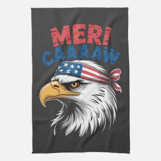 Linge De Cuisine 4 juillet Aigle Liberté Patriotique (Vertical)