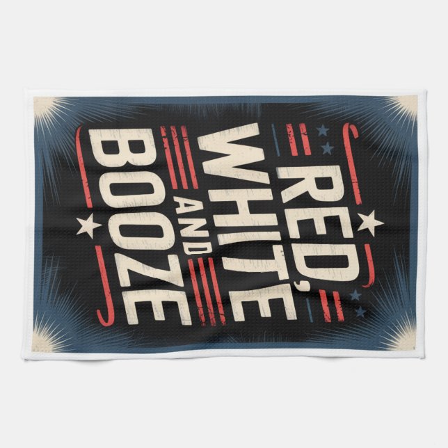 Linge De Cuisine 4th of July Booze Party | Red White and Booze (Horizontal)