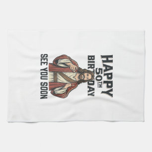 Linge De Cuisine 50e anniversaire À bientôt humour religieux créati