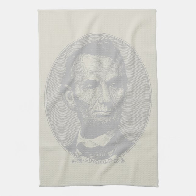Linge De Cuisine $5 Dollar Argent du président Abraham Lincoln (Vertical)