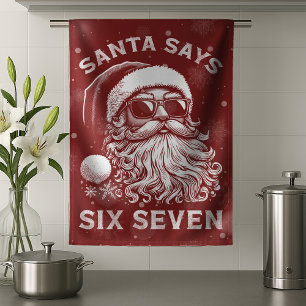 Linge De Cuisine 67 Meme Drôle de Père Noël dit Six Sept Noël