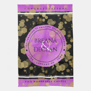 Linge De Cuisine 6e 33e 47e 48e anniversaire du Mariage Améthyste