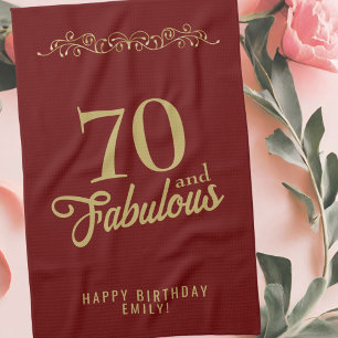 Linge De Cuisine 70 et fabuleux ornement élégant 70e anniversaire