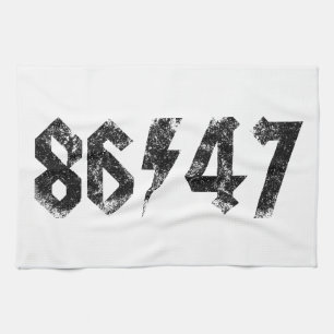 Linge De Cuisine 8647 Anti Trump Retro Vintage 80s Rock Style