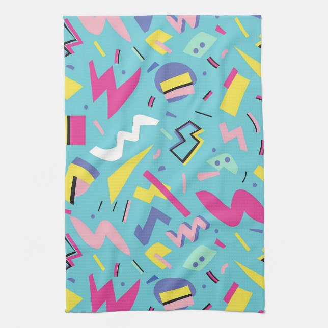 Linge De Cuisine 90s Retro Pop Art Motif (Vertical)