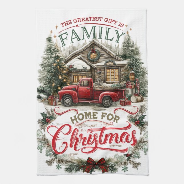 Linge De Cuisine À la maison pour Noël  (Vertical)
