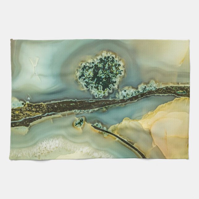 Linge De Cuisine À l'intérieur d'une pierre semi-précieuse (Horizontal)