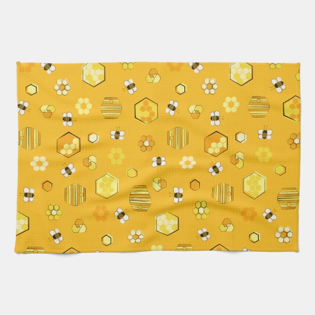 Linge De Cuisine Abeilles (Horizontal)