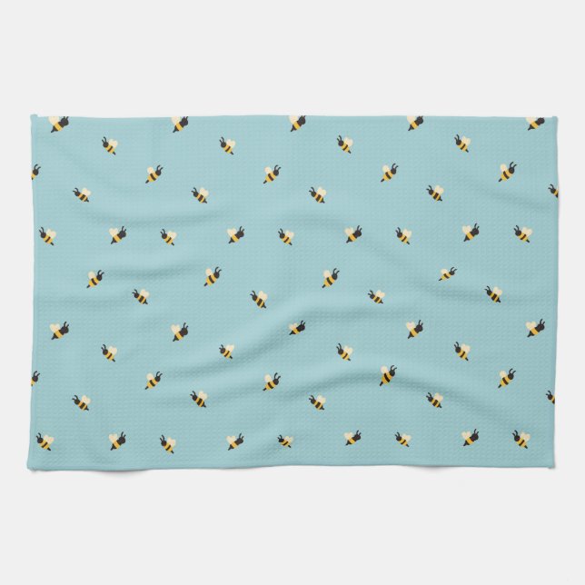 Linge De Cuisine abeilles mignonnes (Horizontal)