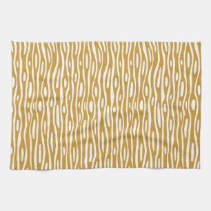 Linge De Cuisine Abstrait 280314 - Brown or sur blanc