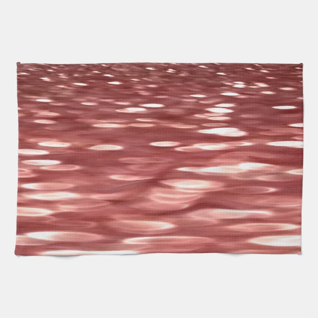 Linge De Cuisine Abstrait #2 : Flou rouge (Horizontal)