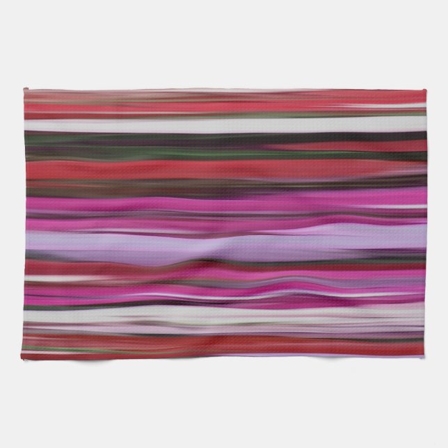 Linge De Cuisine Abstrait #2 : Flou rouge (Horizontal)