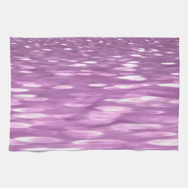 Linge De Cuisine Abstrait #3 : Lilac Shimmer (Horizontal)