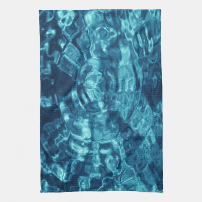 Linge De Cuisine Abstrait bleu (Vertical)