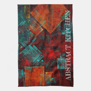 Linge De Cuisine Abstrait Cool coloré moderne Motif artistique