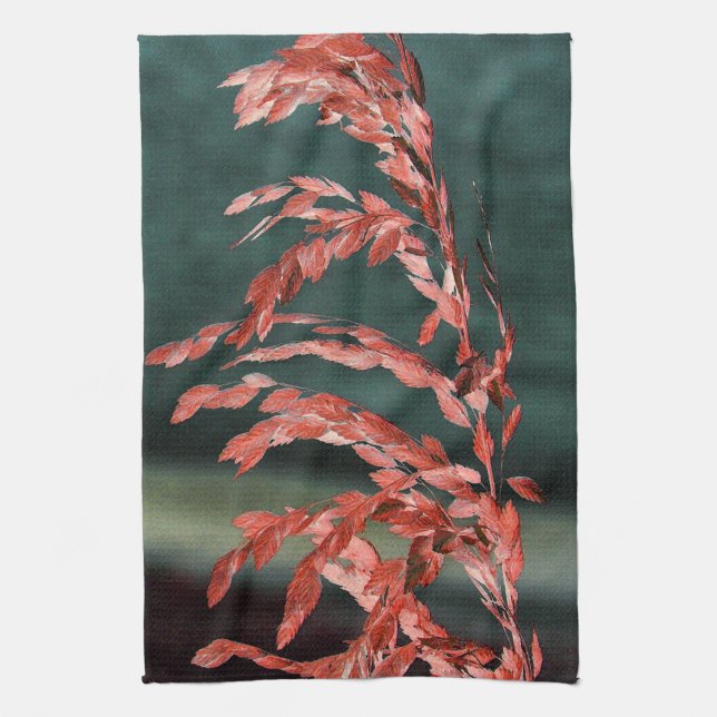 Linge De Cuisine Abstrait d'avoine marine (Vertical)