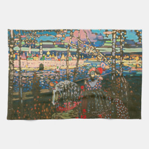 Linge De Cuisine Abstrait Kandinsky équitation Couple coloré