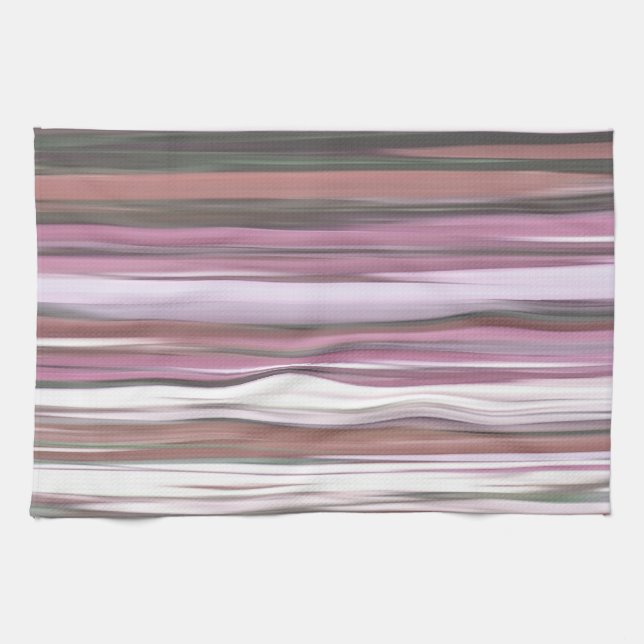 Linge De Cuisine Abstrait n° 2 : flou rose (Horizontal)
