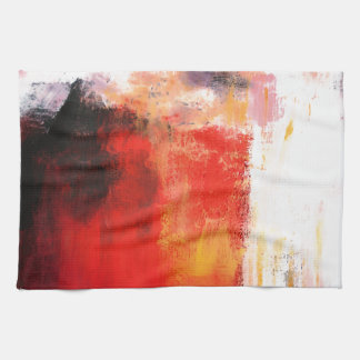Linge De Cuisine Abstrait rouge créatif