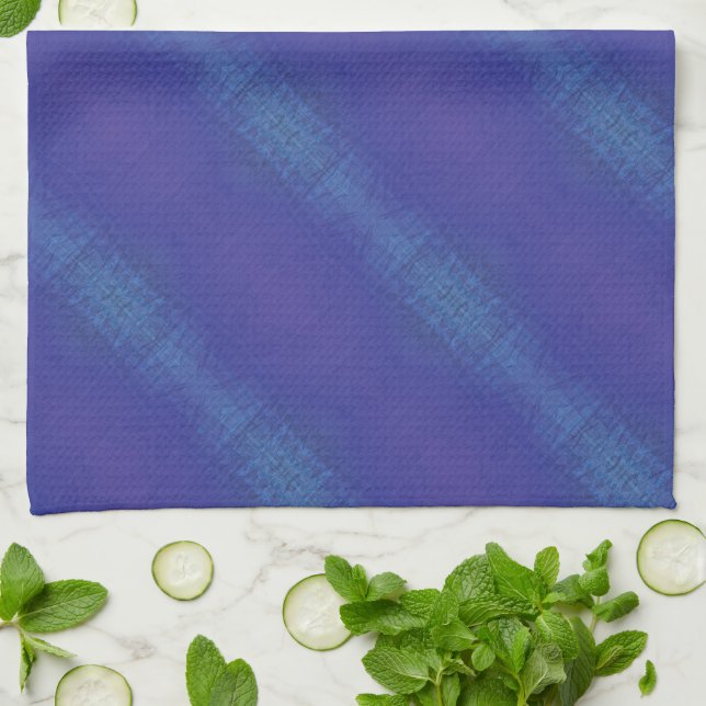 Linge De Cuisine Acceptation | Motif de Blue Indigo Violet Shibori (Plié)