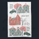 Linge De Cuisine Accueil maison douce maison mignonne maisons servi<br><div class="desc">Décorez votre cuisine avec cette serviette de maison douce et chère. Fait un grand ménage ou un cadeau mariage aussi! Vous pouvez également customiser le texte. Consultez ma boutique pour plus de couleurs et de motifs !</div>