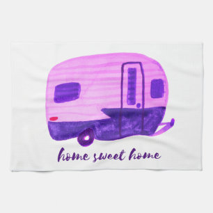 Linge De Cuisine ACCUEIL SWEET ACCUEIL Remorque Vintage Camper RV