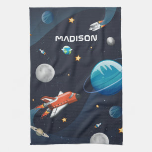 Linge De Cuisine Activité spatiale extérieure moderne dans la galax