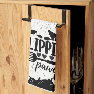 Linge De Cuisine Adorable "Flippin Pawesome" avec des chats qui reg