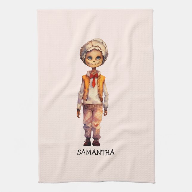 Linge De Cuisine Adorable Kid Zombie - Jolie Halloween (Vertical)