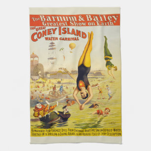 Linge De Cuisine Affiche de 1898 pour le spectacle de rue de Coney