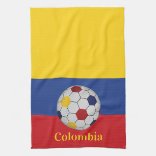 Linge De Cuisine Affiche de football colombien
