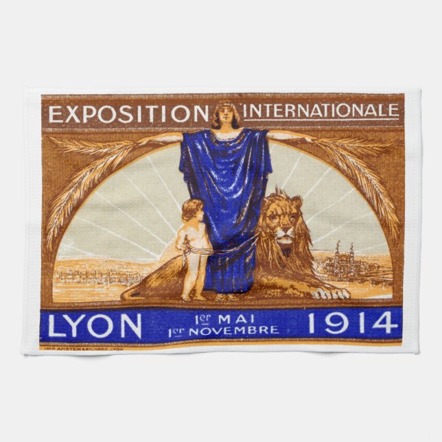 Linge De Cuisine Affiche de l'Exposition Internationale de Lyon 191 (Horizontal)