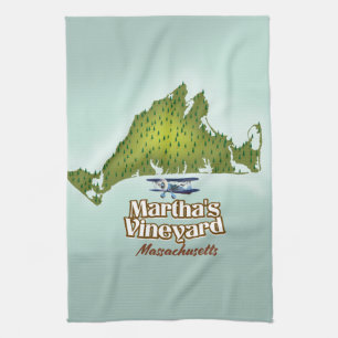 Linge De Cuisine Affiche de voyage à Martha's Vineyard Massachusett