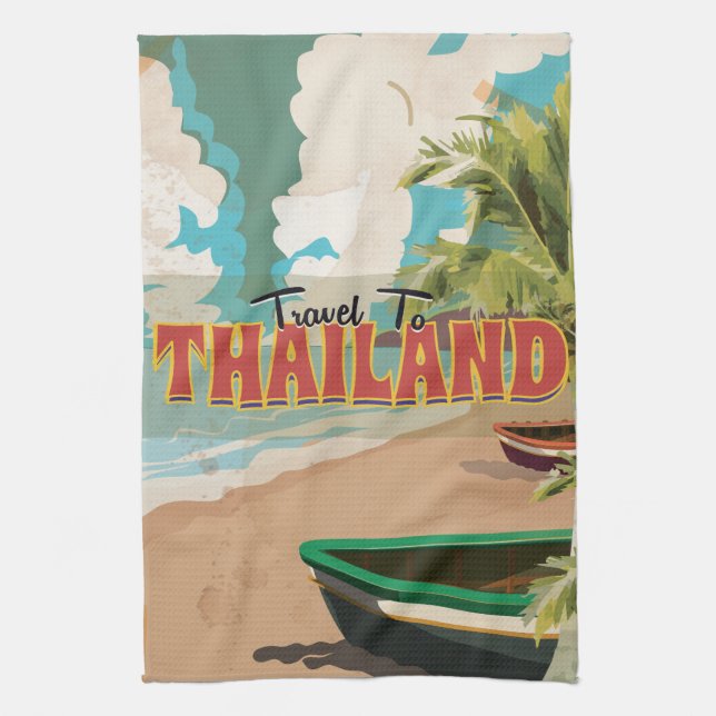 Linge De Cuisine Affiche de voyage pour mariage en Thaïlande (Vertical)