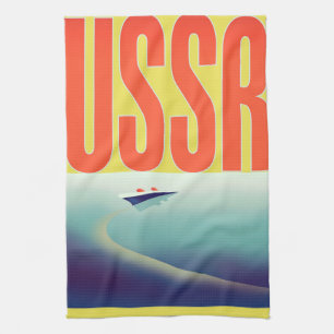 Linge De Cuisine Affiche de voyage URSS soviétique
