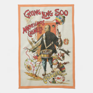 Linge De Cuisine Affiche Magique Vintage, Magicien Chung Ling Soo