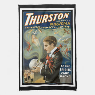 Linge De Cuisine Affiche Magique Vintage, Thurston, Le Grand Magici