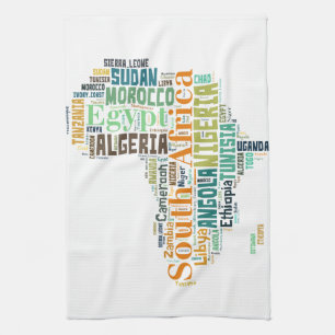 Linge De Cuisine Afrique Word Art