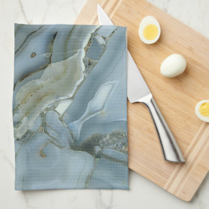 Linge De Cuisine Agate bleue
