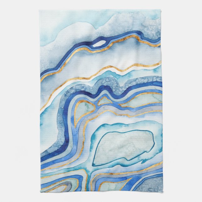 Linge De Cuisine Agate de cobalt II (Vertical)