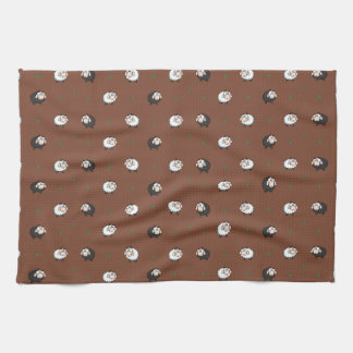 Linge De Cuisine Agneaux adorables Motif Dark Version