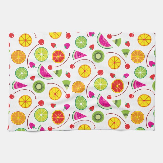 Linge De Cuisine Agrumes et Baies (Horizontal)