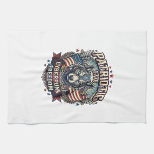 Linge De Cuisine Aï Patriotique Liberté Loup Cyberpunk Avenir Liber