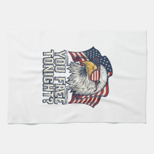 Linge De Cuisine Aigle Patriotique Vous Êtes Libre Ce Soir T-Shirt 