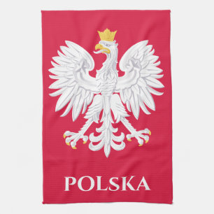 Linge De Cuisine Aigle polonaise 🦅 Polski Pologne Crête rouge