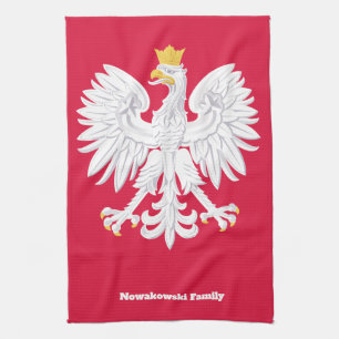 Linge De Cuisine Aigle polonaise 🦅 Polski Pologne Crête rouge