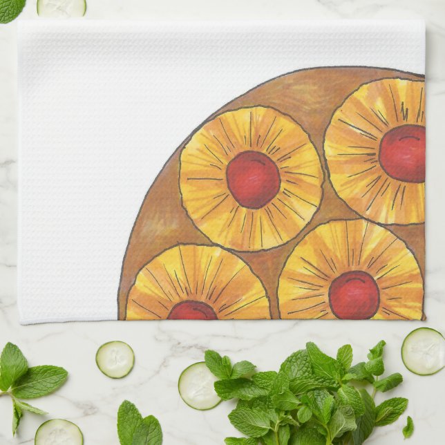 Linge De Cuisine Aiguille À L'Hausse Des Cerises Dessert Cuisson Au (Plié)