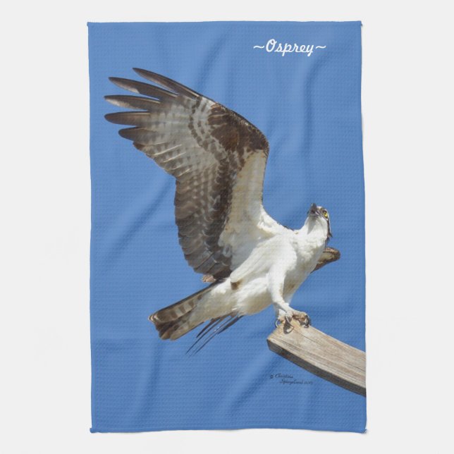 Linge De Cuisine Ailes tendues de balbuzard (Vertical)