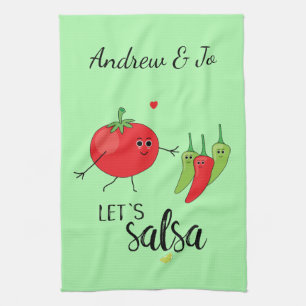 Linge De Cuisine Aimer Salsa Danser Humour Cute Food Slogan